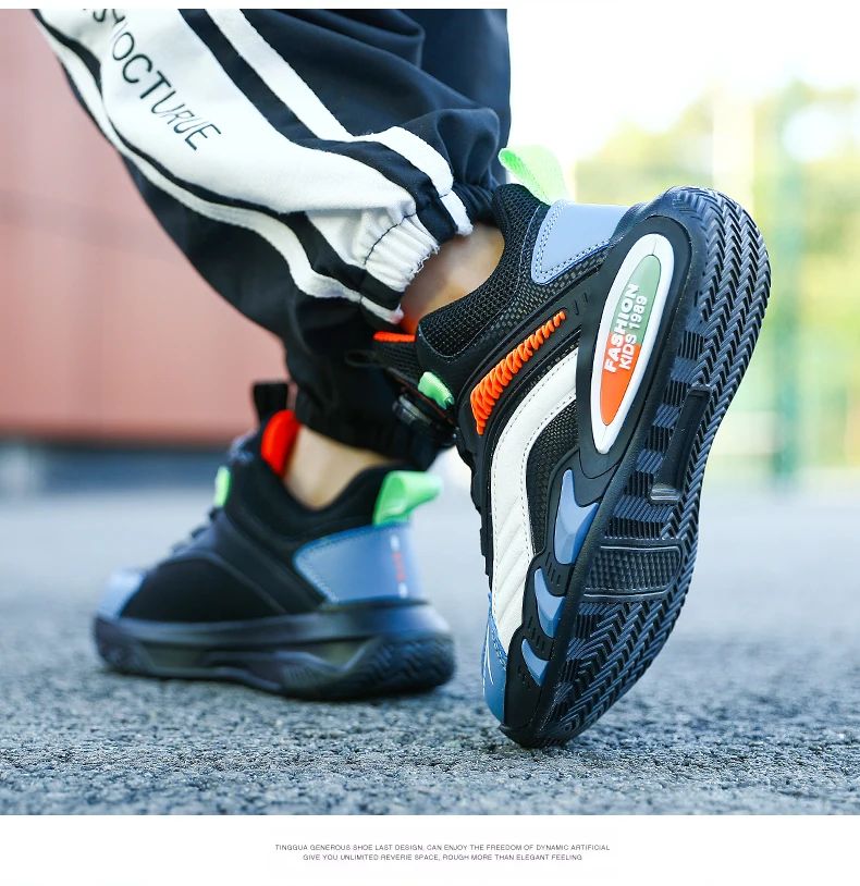 New Arrival Children Shoes Girls Boys Fashion Sneakers Comfortable Kids Sports Shoes Breathable Casual Leather Outdoor Shoe