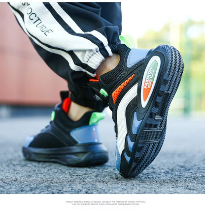 New Arrival Children Shoes Girls Boys Fashion Sneakers Comfortable Kids Sports Shoes Breathable Casual Leather Outdoor Shoe