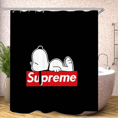 Snoopy Bathroom Decorations and Accessories Curtains for Shower Bath Curtain Sets Full Set Anime 120x180cm