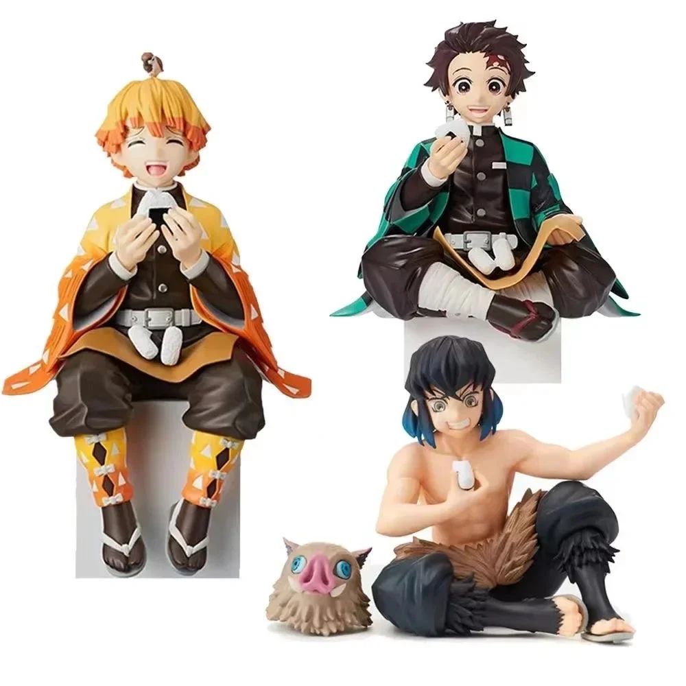 Bonecos de ação colecionáveis de Demon Slayer Kimetsu No Yaiba Anime Tanjiro Nezuko Inosuke Anime
