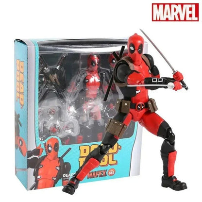 16cm Mafex 082 Marvel X-Men Deadpool Boneco de Ação Versão em Quadrinhos Colecionável Brinquedo Modelo Boneca Presentes Legais de Aniversário e Festivais