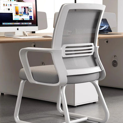 Ergonomic Office Chair Mesh Back Lumbar Support Adjustable Height Reclining Swivel Rolling Caster Home Office Study Meeting Room