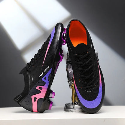 Men Football Shoes Cleats Outdoor Grass Society Training Match Football Field Boots Resistant Studded Soccer Shoes Sport Wear