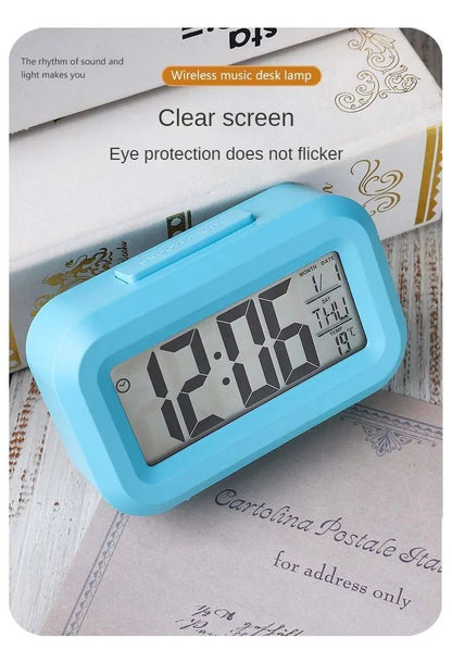 Desk Decorations Table Clock Bedroom Decoration Led Digital Alarm Clock Data Times Calendar Electronic Multi-function Desktop