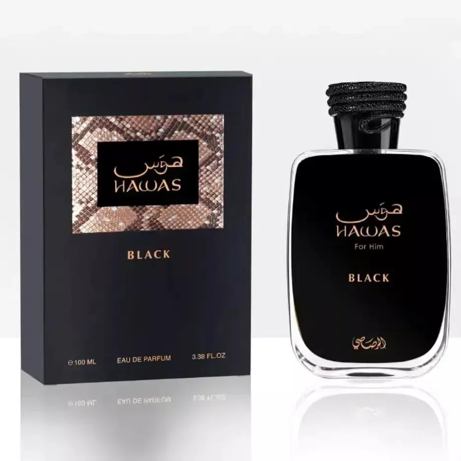 Perfume masculino com feromônio RASASI Hawas, colônia masculina, adequado para qualquer ocasião, fragrância duradoura de 100ml, presente de Natal