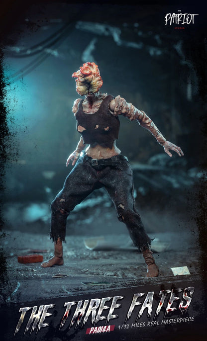 Em Estoque Patriota The Last of Us Clicker Três Destino Zumbi 1/12 Manto de Pano Boneco de Ação Brinquedo de Presente Série Coleção