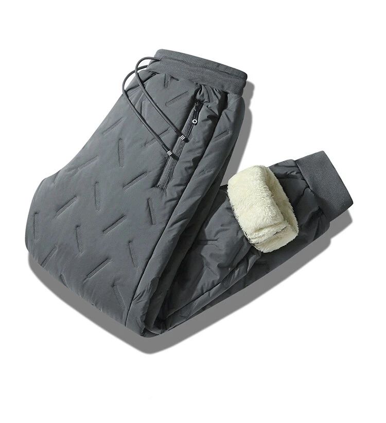 Calças masculinas de pluma outono e inverno novas acolchoadas e engrossadas para -20 graus ao ar livre calças de neve quentes masculinas à prova de vento calças Harem