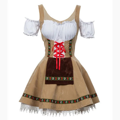 Couples Oktoberfest Costume Parade Tavern Bartender Waitress Outfit Cosplay Halloween Carnival Party Fancy Dress