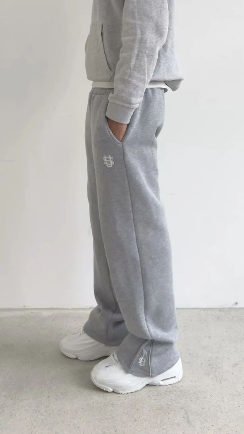 Calça Moletom Bordada Su Jogger Hip Hop Rosa Casual Cintura Elástica Masculina Americana Marinho Y2K Moeda Berlim Street Estilo Anos 2000