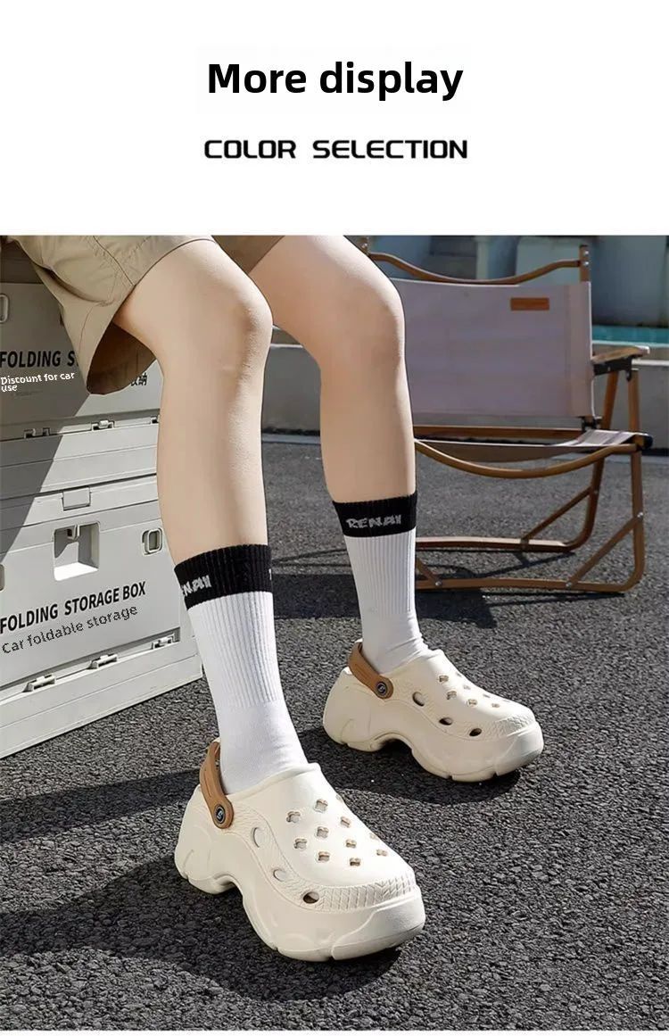 Chunky Platform Clogs Sandals Women 2025 Summer Soft Thick Bottom Beach Garden Shoes Woman Slide Non Slip Eva Wedge Slippers