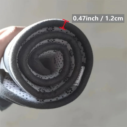 Thickened Special-shaped Absorbent Bathroom Floor Mat Flannel Toilet Mat Shower Room Non-slip and Dirt-resistant Foot Mat