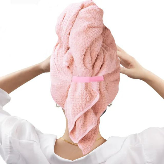 1pc Large Absorbent Hair Towel Microfiber Soft Drying Towel With Stretch For Wet Curly Hair Long Hair Anti-Frizz Drying Quick