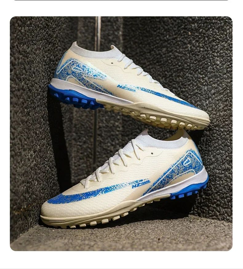 New Men Football Boots Match Ultralight Grass Cleats Soccer Shoes Sneakers Indoor Breathable Long Spikes Training Drop Shipping