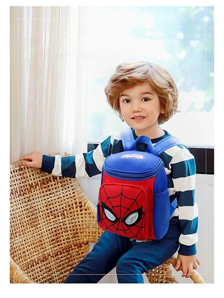 Aoger Anime Spiderman Design Backpack Frozen Cars Printing Boys Primary Children School Bag Kids Kindergarten Backpack Travel