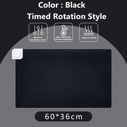 Intelligent Electric Heating Mouse Pad Winter Hand Warmer Computer Desk Heated Mat Office Desk Warming Pad Keyboard Table Mat