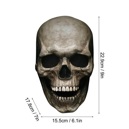 Full Head Skull Mask Carnival Adults Realistc Anonymous Halloween Moveable Mouth Jaw Anime Horror Helmet Skeleton Headgear Masks