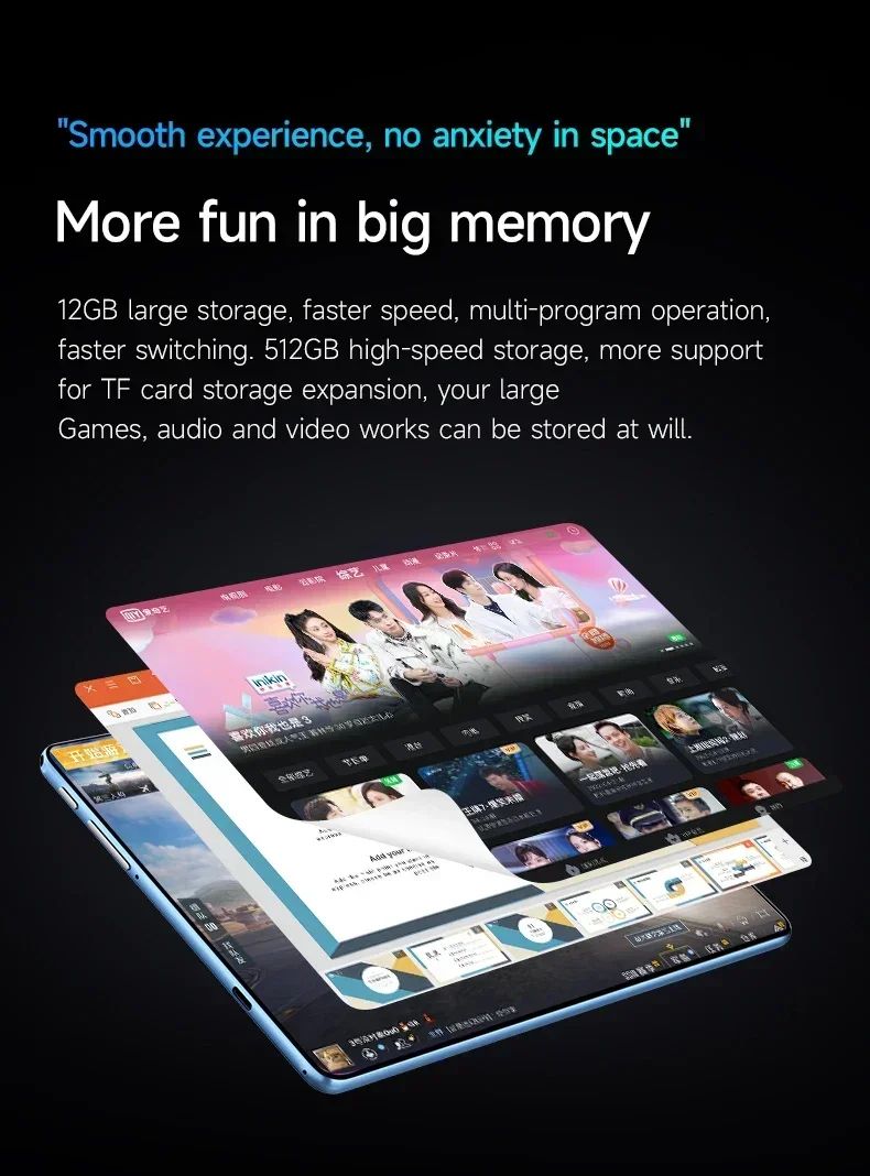 Original Tablet iPad Air Pro 12 Inch 24GB RAM 2TB ROM tablet Android 15 Core Pad Tablet PC Phone Dual Wifi tablette android ??PC
