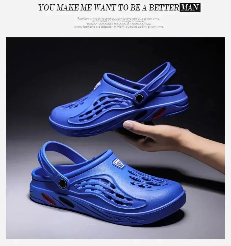 Outdoor Sandals for Men and Women Summer Clogs EVA Slippers Plus Size 47 48 49  Men Garden Shoes Beach Sandals Breathable Clogs