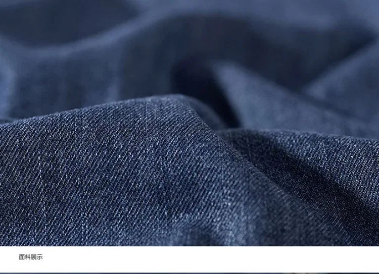 2024 Spring Men's Denim Jeans Shirts Long Sleeve 100% Cotton Single-Breasted Shirts Handsome Hombre Casual Jean Shirt Tops Men