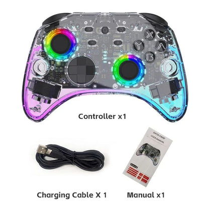 DATA FROG Transparent LED Wireless Controller For Switch Switch Lite Switch OLED Gamepad