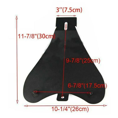 1 CONJUNTO de Assento Solo de Couro Retrô para Motocicleta + Suporte de Mola de 3" para Harley Custom Chopper Sportster Para Bobber Para Honda Para Yamaha