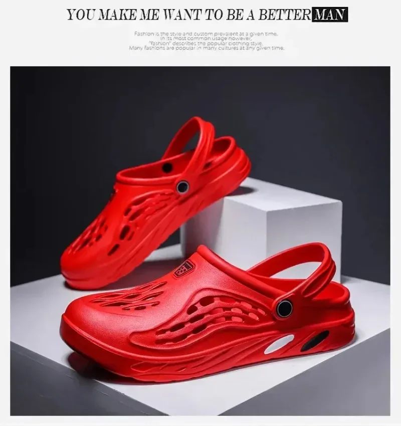 Outdoor Sandals for Men and Women Summer Clogs EVA Slippers Plus Size 47 48 49  Men Garden Shoes Beach Sandals Breathable Clogs