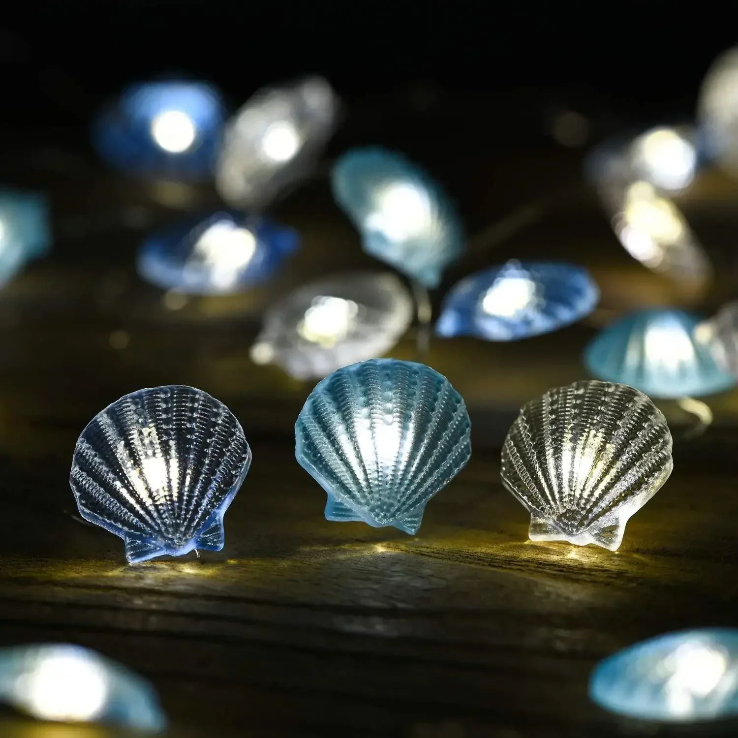 Ocean Theme 20/30 Leds String Lights Shell Starfish Under The Sea LED Fairy Light for Wedding Party Christmas Decoration Lamp