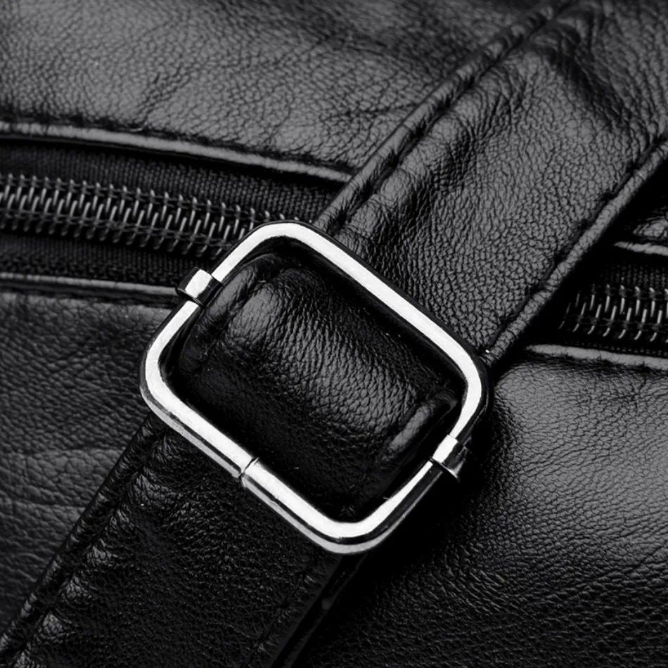 Fashion Soft Leather Crossbody Bags for Women 2025 Casual Female Multi Pocket Messenger Bags Retro Handbags Ladies Shoulder Bags