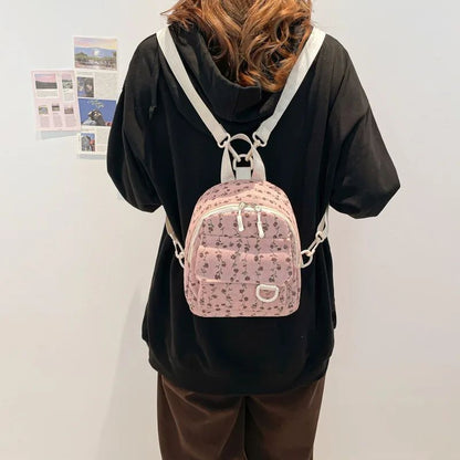Nova Mini Mochila de Veludo Cotelê 2025 Elegante Espaçosa Leve Mochila de Viagem para Estudantes