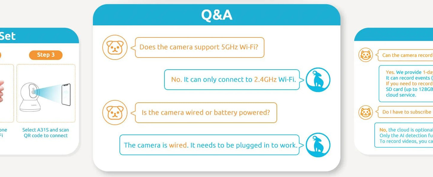 Blurams Indoor Security Camera 2K, Home Security Camera for Dog/Elder, Security Camera with One-Touch Call Update A31S-2pc