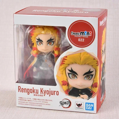 Em estoque Bandai Figuarts 100% original mini Demon Slayer Shinobu Kocho & Kamado Tanjirou Uzui Tengen Nezuko Anime Figure Toys WY