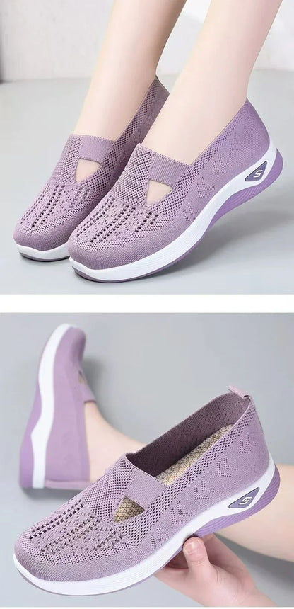 Orthopedic Shoes for Women Walking Shoes Slip On Arch Support Memory Foam Breathable Sneakers Summer Comfortable Casual Trainers