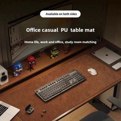 Retro Mousepad Large Mouse Pad Waterproof Non-slip PU Suede Desk Mat Computer Keyboard Desk Pad Mouse Mats Gaming Accessories