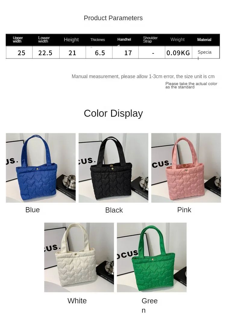 Puffer Shoulder Bag for Women Soft Down Cotton Padded Tote Handbag Purse Quilted Cross Body Bag Solid Color Bubbles Cloud Bag