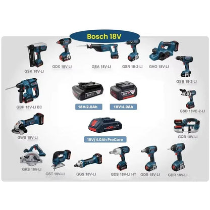?Bateria de Lítio Bosch Professional 18V original para Ferramenta Elétrica Recarregável Bosch BAT609 BAT609G BAT618 BAT618G?