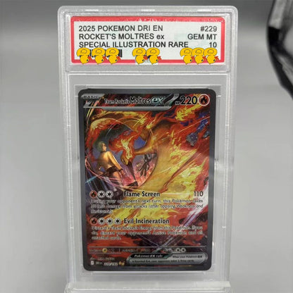 DIY PTCG Rating Card Collection Card 2021 SWSH FA/RAYQUAZA V MEWTWO ex Copy 10Points Rating Card Anime Game Gift