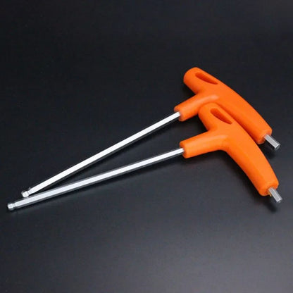 1Pcs Ball Head Allen Key Wrench Set T-Handle Cr-v Steel Key Spanner for Nut Removal 2/2.5/3/4/5/6/8/10mm Hex Driver Tool Kit