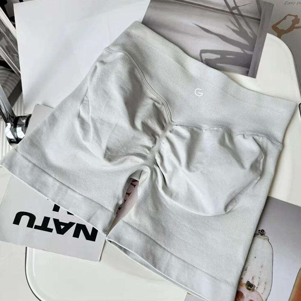 2025 Autumn New Women's Cotton Thread Elastic Yoga Sports Shopping Shorts Versatile