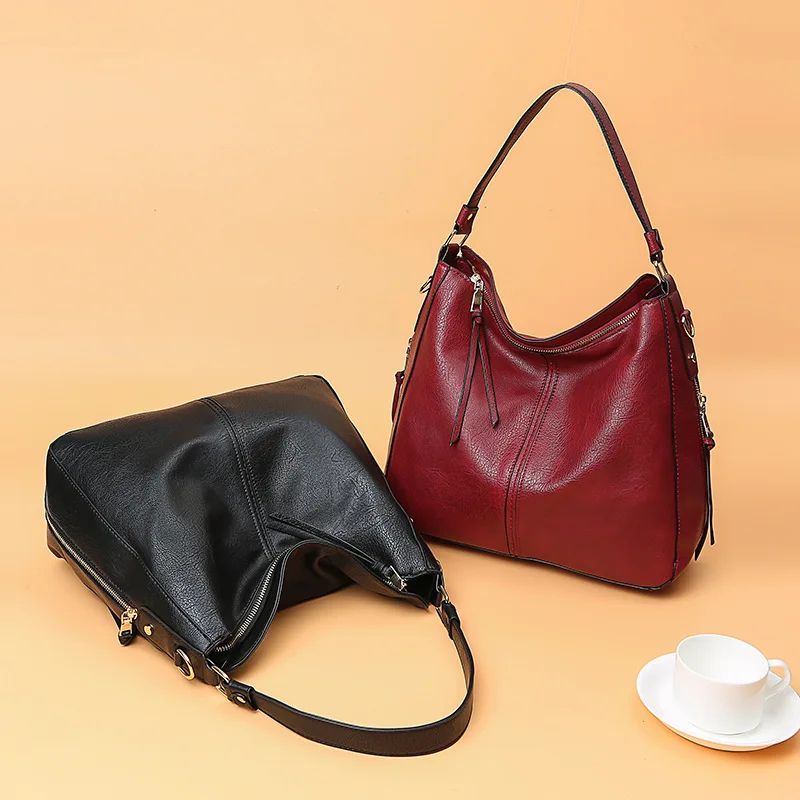 New women's handbag, single shoulder crossbody bag, PU women's tote bag, large capacity women's bag