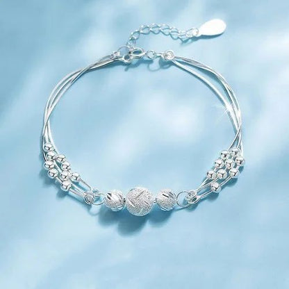 Pulseira de Luxo Coração Vazado Prata 925 Zircônia para Mulheres Joias de Festa Presentes de Moda Coreana Doce e Estilosa