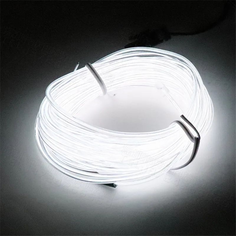 1M/3M/5M Flexible Neon Light Ball Dress Decoration Light EL Luminous Cable Party DIY Atmosphere Light Waterproof LED Strip