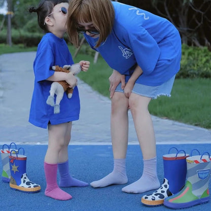 New  cartoon kids toy Story Rain Boots Student Rain Boots Children's  Fashion Non-Slip shoes