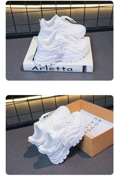 Girls Sneakers 2025 Children Casual Shoes Mesh Platform Designer Tennis Sneaker 6 To 12 Years Kids Sports Shoe for Girl