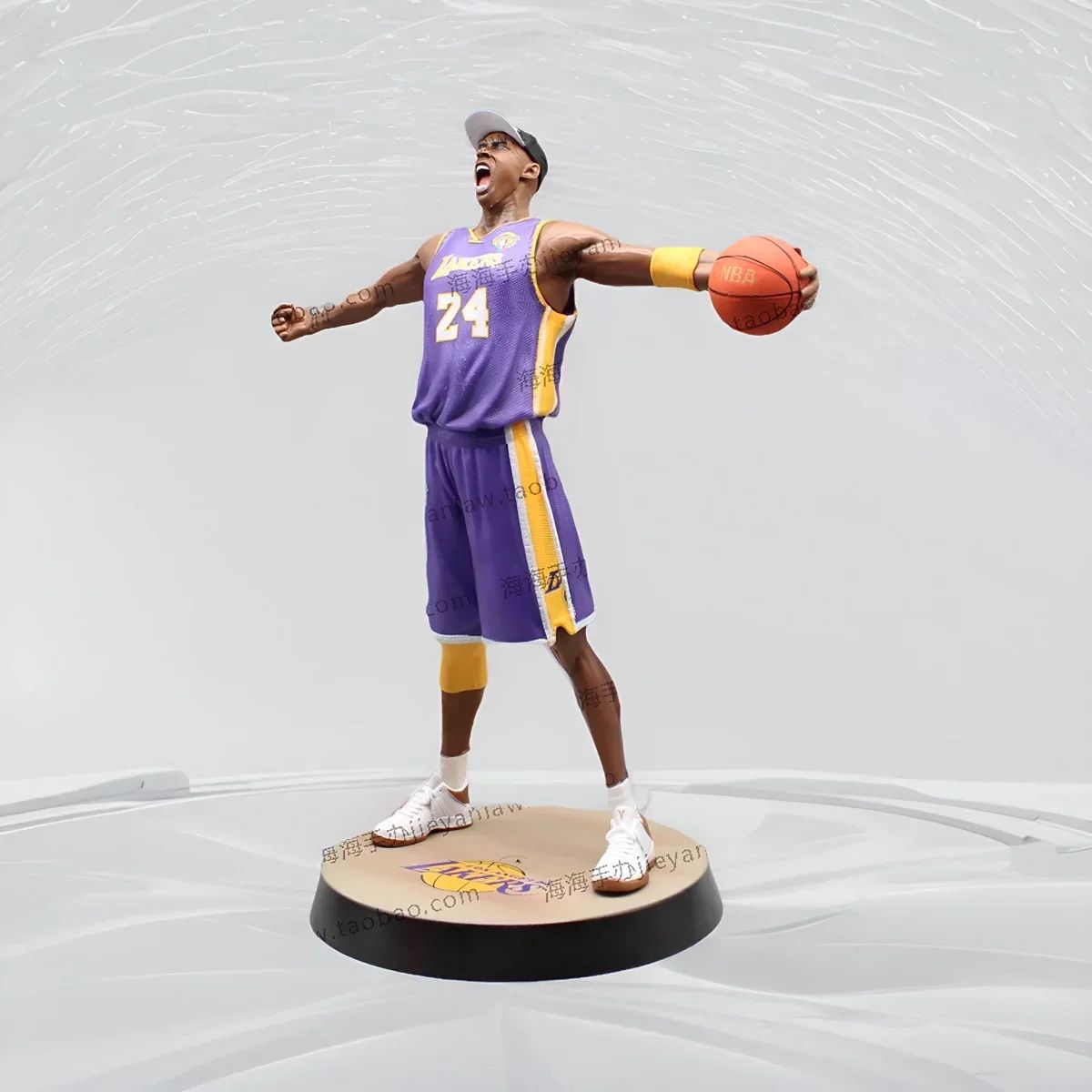 Personagem 34cm Modelo Lakers Roaring Post 24 Bryant Basquete Decoração de Casa Boneco Colecionável Figuras Modelo Lembrança Brinquedo Presentes