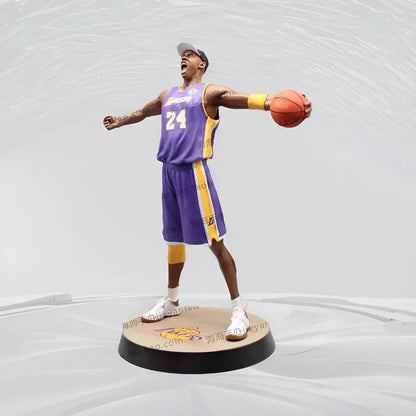 Personagem 34cm Modelo Lakers Roaring Post 24 Bryant Basquete Decoração de Casa Boneco Colecionável Figuras Modelo Lembrança Brinquedo Presentes