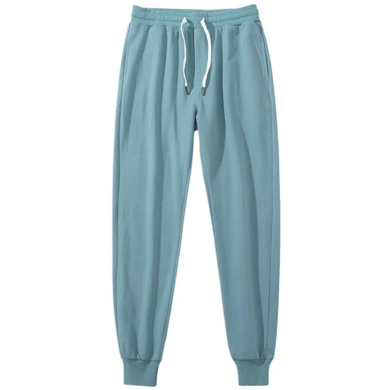 Men 100% Cotton Pants Elastic Gym Sweatpants Casual Jogging Trousers Sport Joggers Fitness Running Pants Man Clothing Streetwear