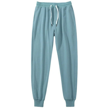 Men 100% Cotton Pants Elastic Gym Sweatpants Casual Jogging Trousers Sport Joggers Fitness Running Pants Man Clothing Streetwear