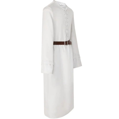 Movie Gandalf Cosplay Costume White Rings Robe Cape Men Fantasia Halloween Carnival Suit