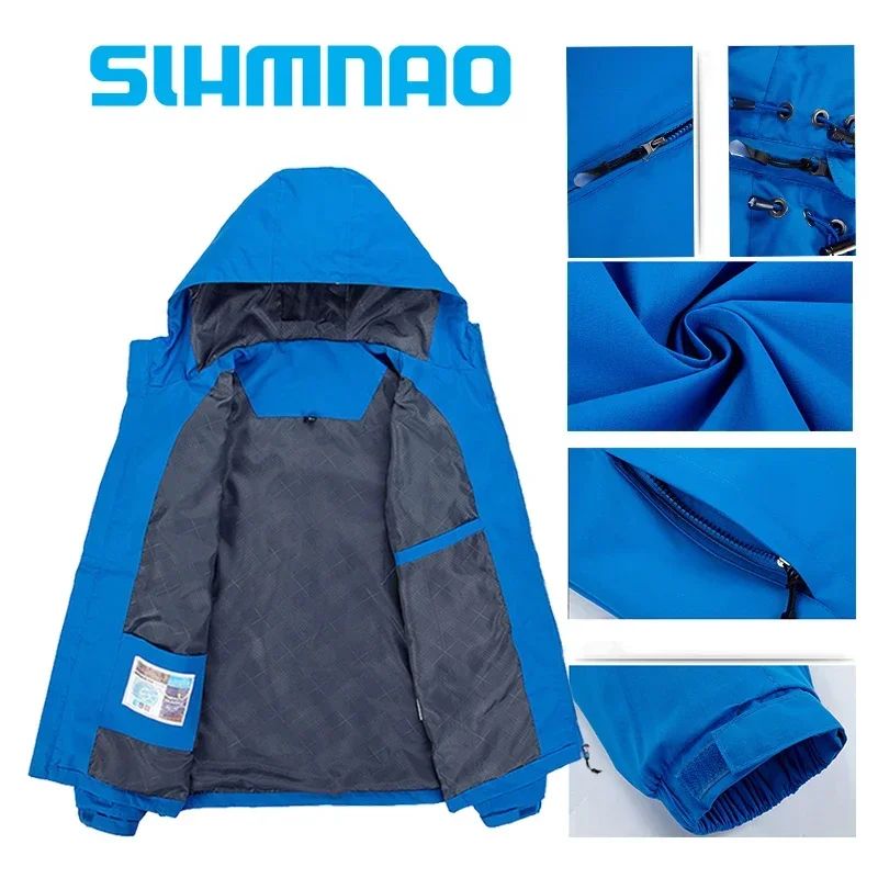 Men's waterproof fishing raincoats, bicycle raincoats, windproof jackets, mountaineering suits, spring and autumn overcoats