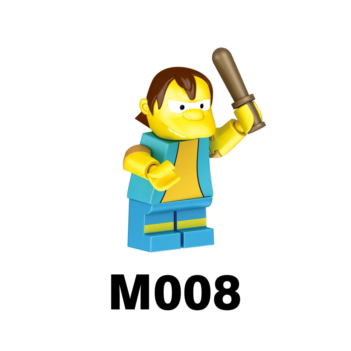 Blocos de Montar Desenho Animado Comédia Família Simpson Mini Bonecos Montáveis Blocos de Construção Brinquedos mold king boneco de ação